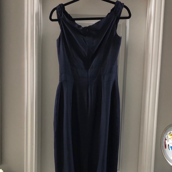BGN Navy Blue Sheath Sleeveless Dress - Size 8 - Picture 2 of 4